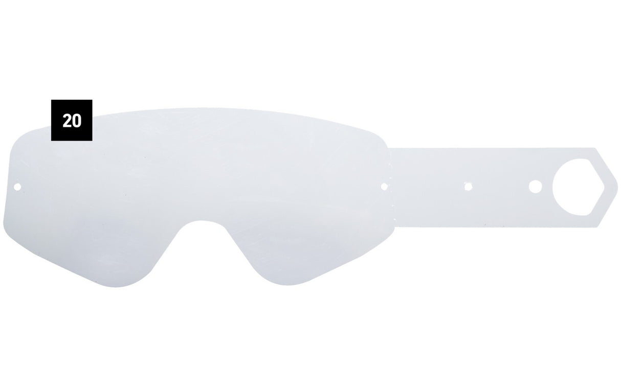 Spy Optic Clear Tear Offs for Woot/Woot Race MX Goggles (20 Pack)