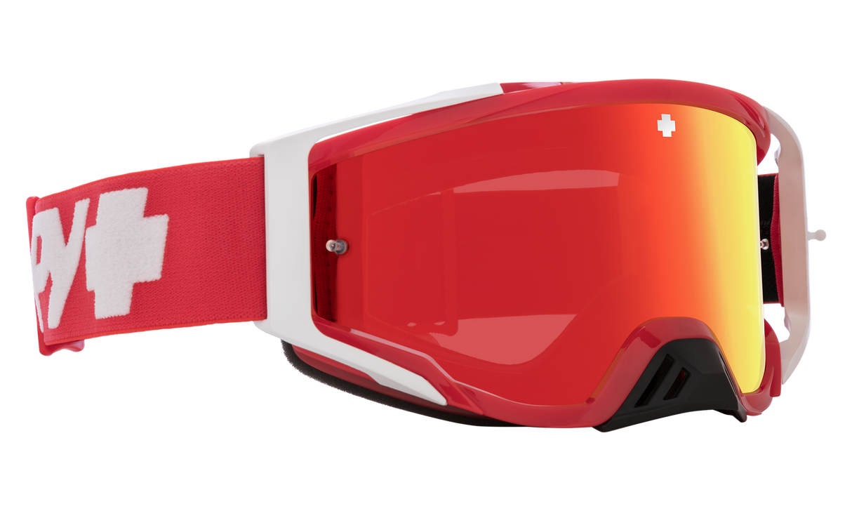 Spy Optic Foundation MX Goggle Checkers Red w/HD Clear Lens