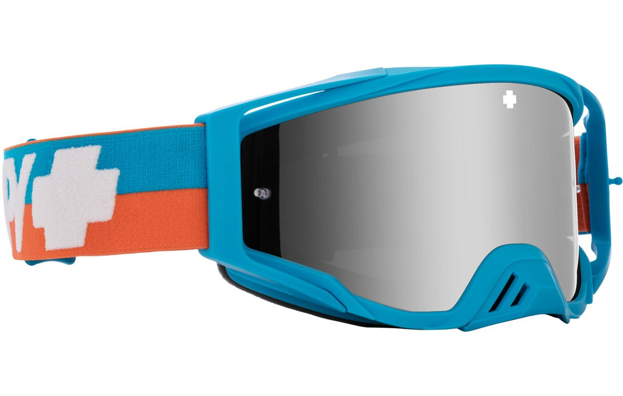 Spy Optic Foundation MX Goggle Plus Bolt Blue w/HD Smoke/Silver Spectra Lens