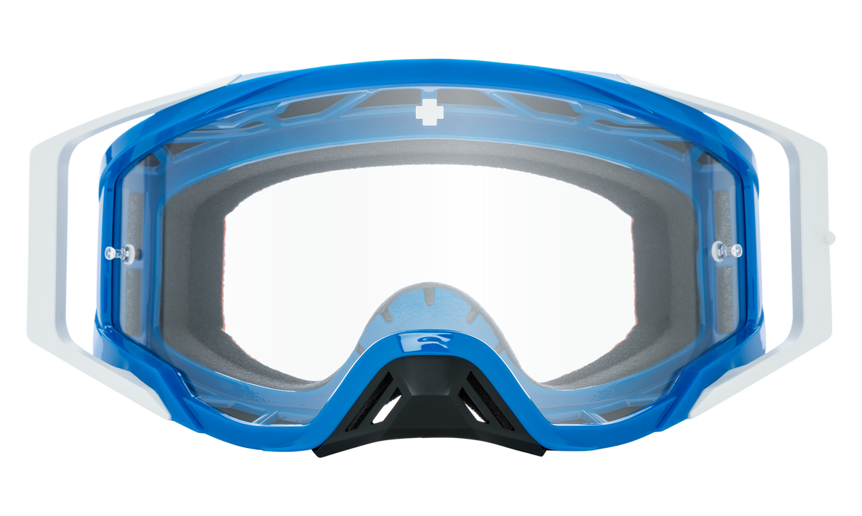 Spy Optic Foundation MX Goggle Checkers Blue w/HD Clear Lens