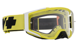 Spy Optic Foundation MX Goggle Checkers Hi-Vis w/HD Clear Lens