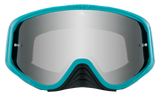 Spy Optic Woot Race MX Goggle Checkers Teal w/Silver Spectra Mirror & HD Clear Lens