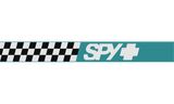 Spy Optic Woot Race MX Goggle Checkers Teal w/Silver Spectra Mirror & HD Clear Lens