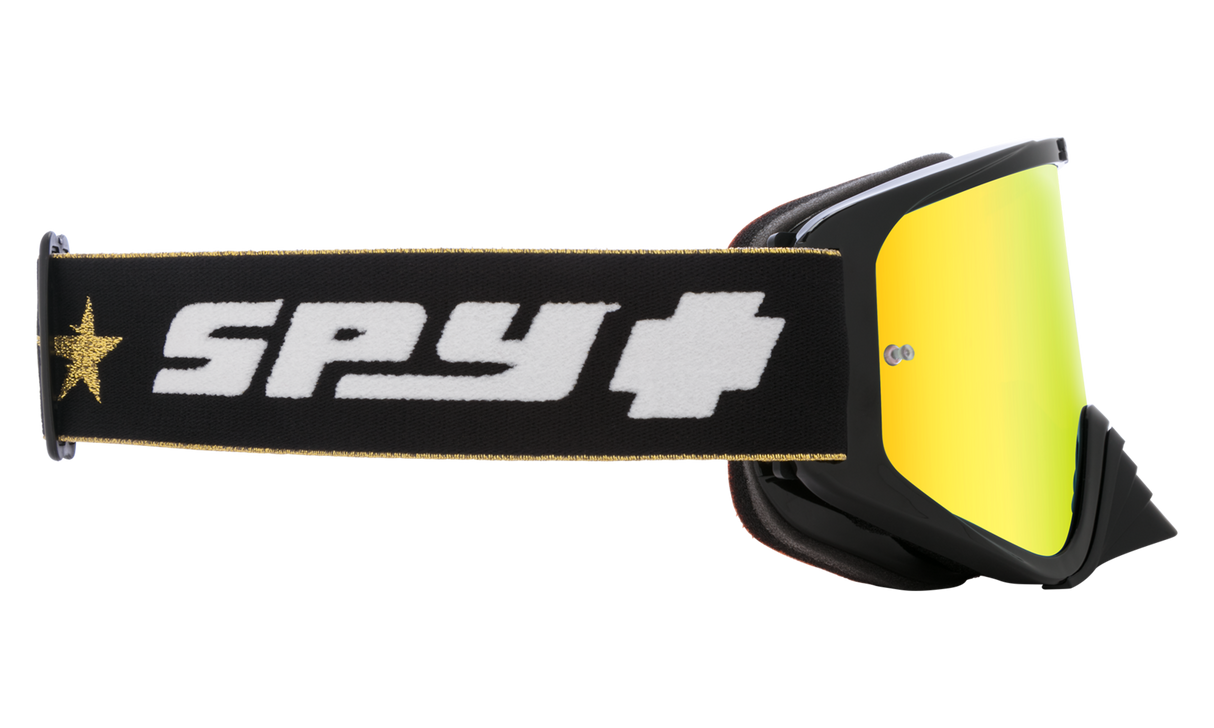 Spy Optic Woot Race MX Goggle 25th Anniversary Black/Gold w/HD Smoke/Gold Spectra Lens