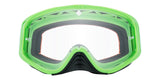 Spy Optic Woot MX Goggles Checkers Green w/HD Clear Lens