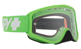 Spy Optic Woot MX Goggles Checkers Green w/HD Clear Lens