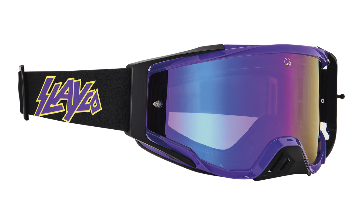 Spy Optic Foundation Plus MX Goggle Slayco w/Smoke/Purple Spectra & HD Lear Lens