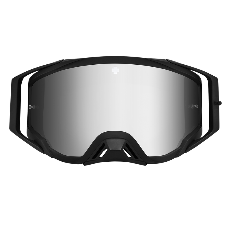 Spy Optic Foundation Plus MX Goggles Speedway Matte Black w/HD Smoke Platinum Spectra Mirror & HD Clear Lens