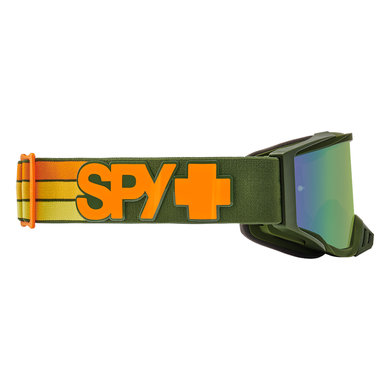 Spy Optic Foundation Plus MX Goggles Speedway Matte Green w/HD Smoke Olive Spectra Mirror & HD Clear Lens