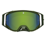 Spy Optic Foundation Plus MX Goggles Speedway Matte Green w/HD Smoke Olive Spectra Mirror & HD Clear Lens