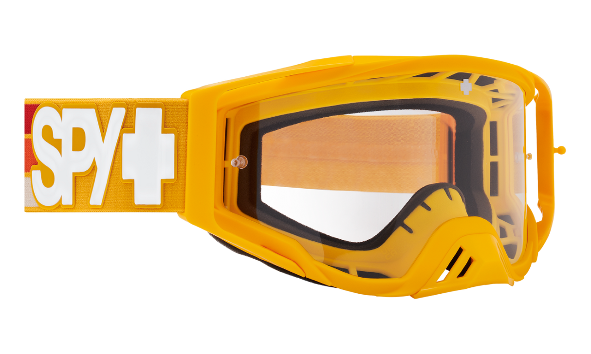 Spy Optic Foundation MX Goggles Speedway Matte Gold w/HD Clear Lens