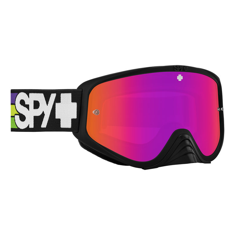 Spy Optic Woot Race MX Goggles Speedway Matte Purple w/HD Smoke Purple Spectra Mirror & HD Clear Lens