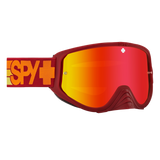 Spy Optic Woot Race MX Goggles Speedway Matte Red w/HD Smoke Dark Blue Spectra Mirror & HD Clear Lens