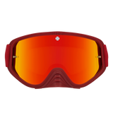 Spy Optic Woot Race MX Goggles Speedway Matte Red w/HD Smoke Dark Blue Spectra Mirror & HD Clear Lens