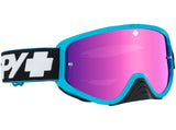 Spy Optic Woot Race MX Goggle Slice Blue w/Smoke/Pink Spectra Lens