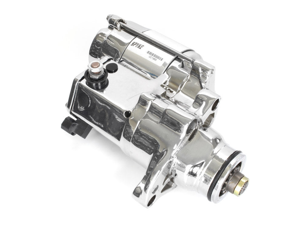 Spyke SPY-412210 1.4kw Starter Motor Chrome for Softail 07-17/Dyna 06-17/Touring 07-16