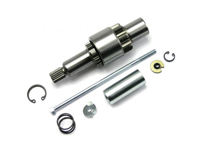 Spyke SPY-465046 Jackshaft Assembly w/9T Pinion Gear For OEM 66T Starter Ring for Big Twin 89-93 Models