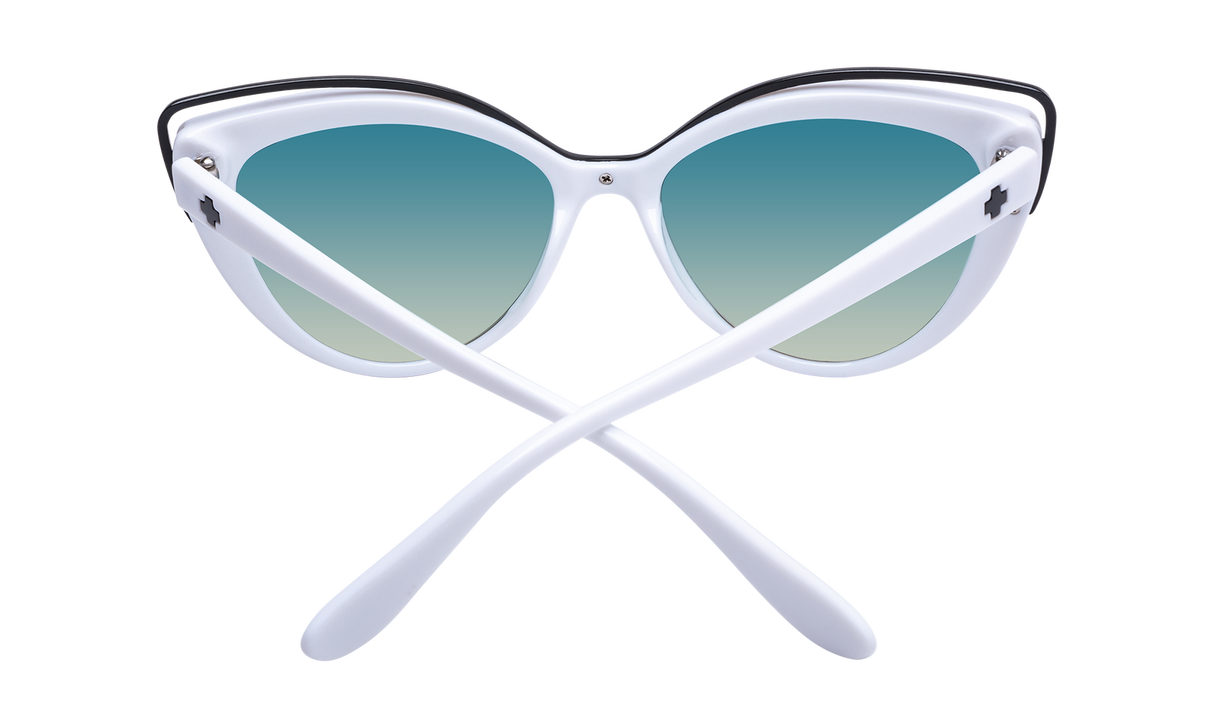 Spy Optic Julep Sunglasses White w/Turquoise Fade Lens