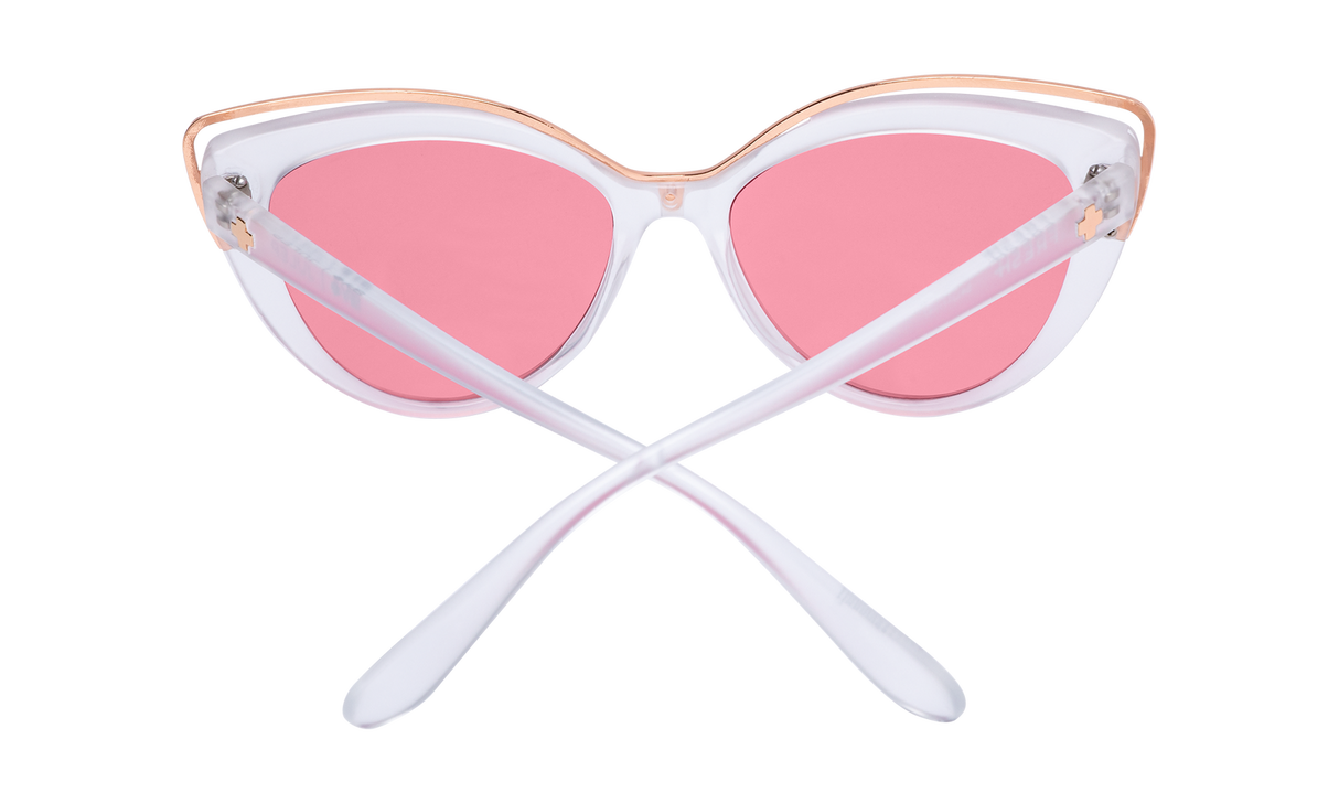 Spy Optic Julep Sunglasses Matte Crystal w/Rose Lens