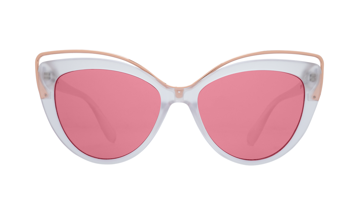 Spy Optic Julep Sunglasses Matte Crystal w/Rose Lens