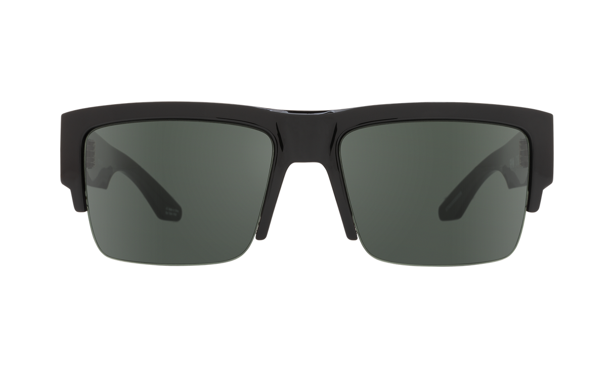 Spy Optic Cyrus 50/50 Sunglasses Black w/Happy Gray Green Lens