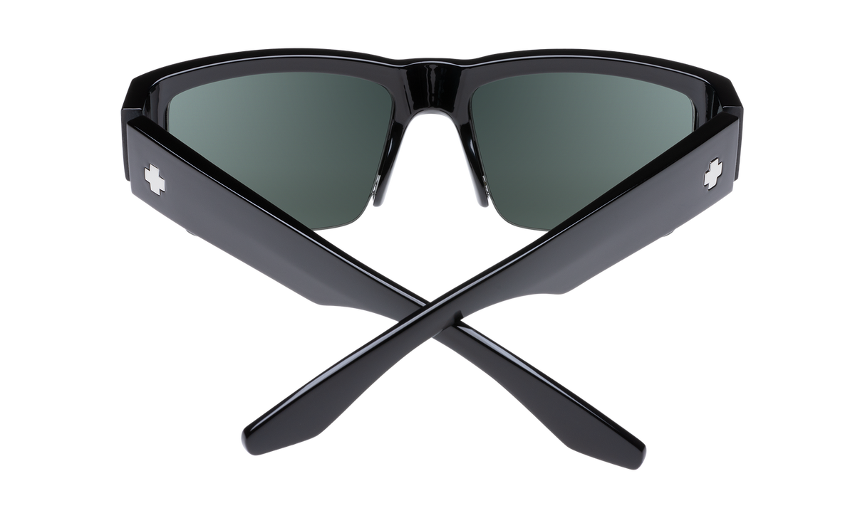 Spy Optic Cyrus 50/50 Sunglasses Black w/Happy Gray Green Lens