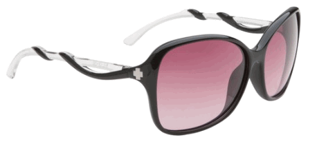 Spy Optic Fiona Sunglasses Black/Clear w/Merlot Fade Lens