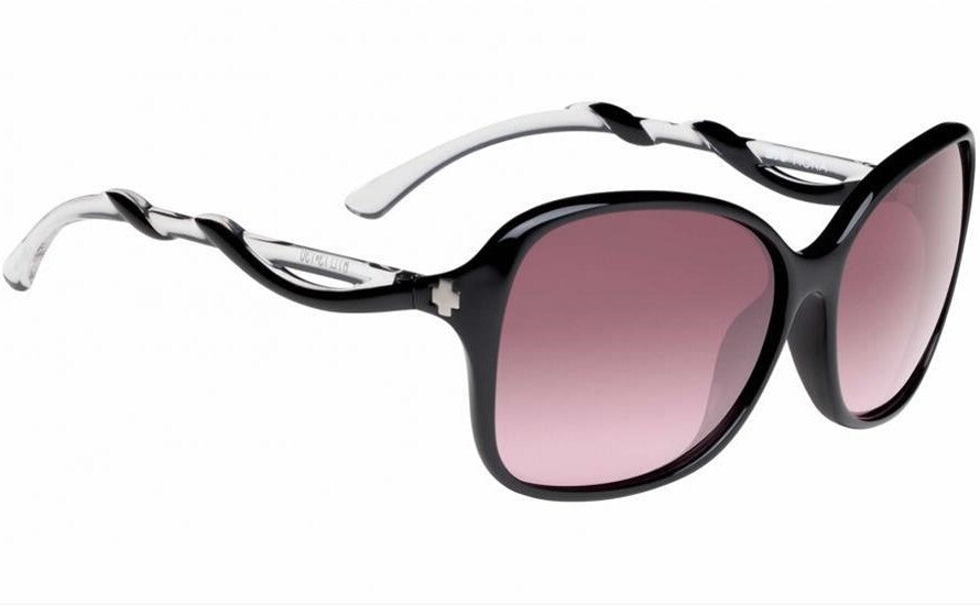 Spy Optic Fiona Sunglasses Black/Clear w/Happy Merlot Fade Lens