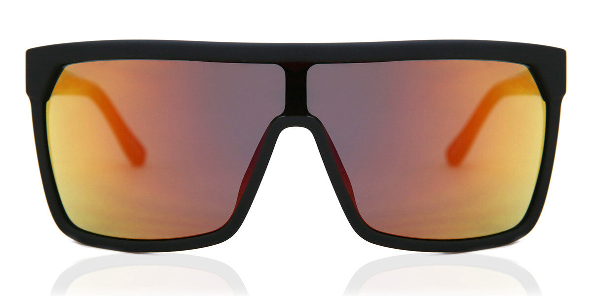 Spy Optic Flynn Sunglasses Soft Matte Black/Red Fade w/Happy Gray Gren/Red Flash