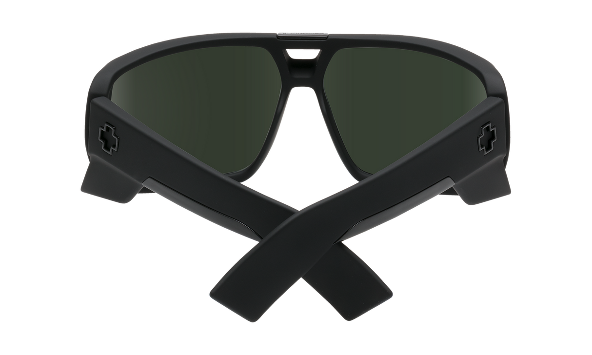 Spy Optic Touring Sunglasses Soft Matte Black w/Happy Grey Lens