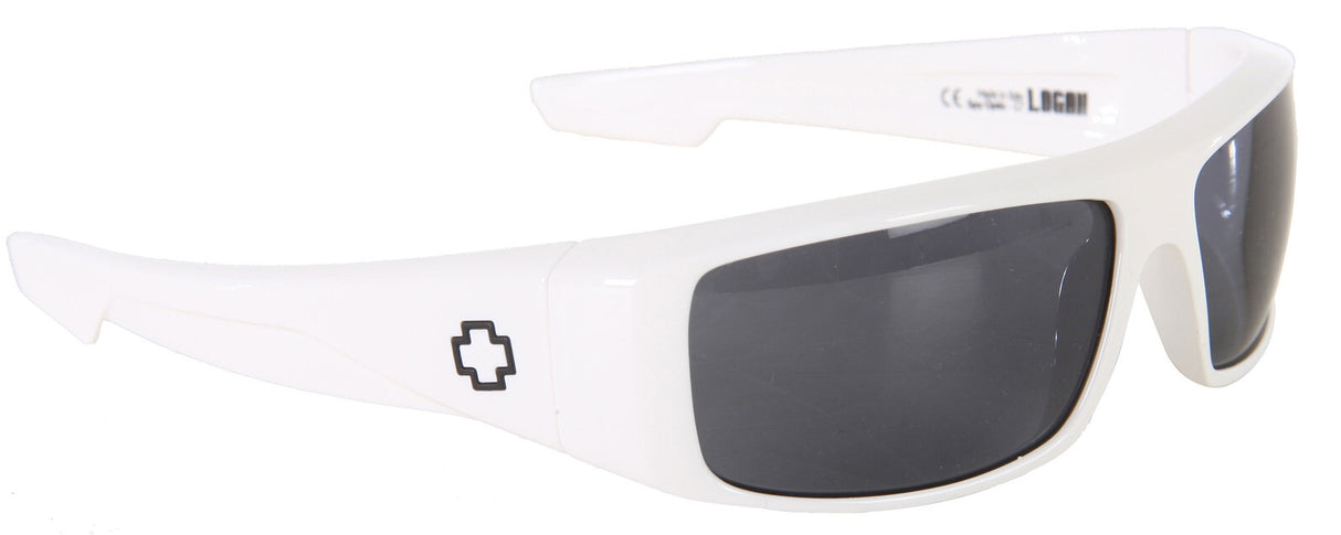 Spy Optic Logan Sunglasses White w/Gray Lens