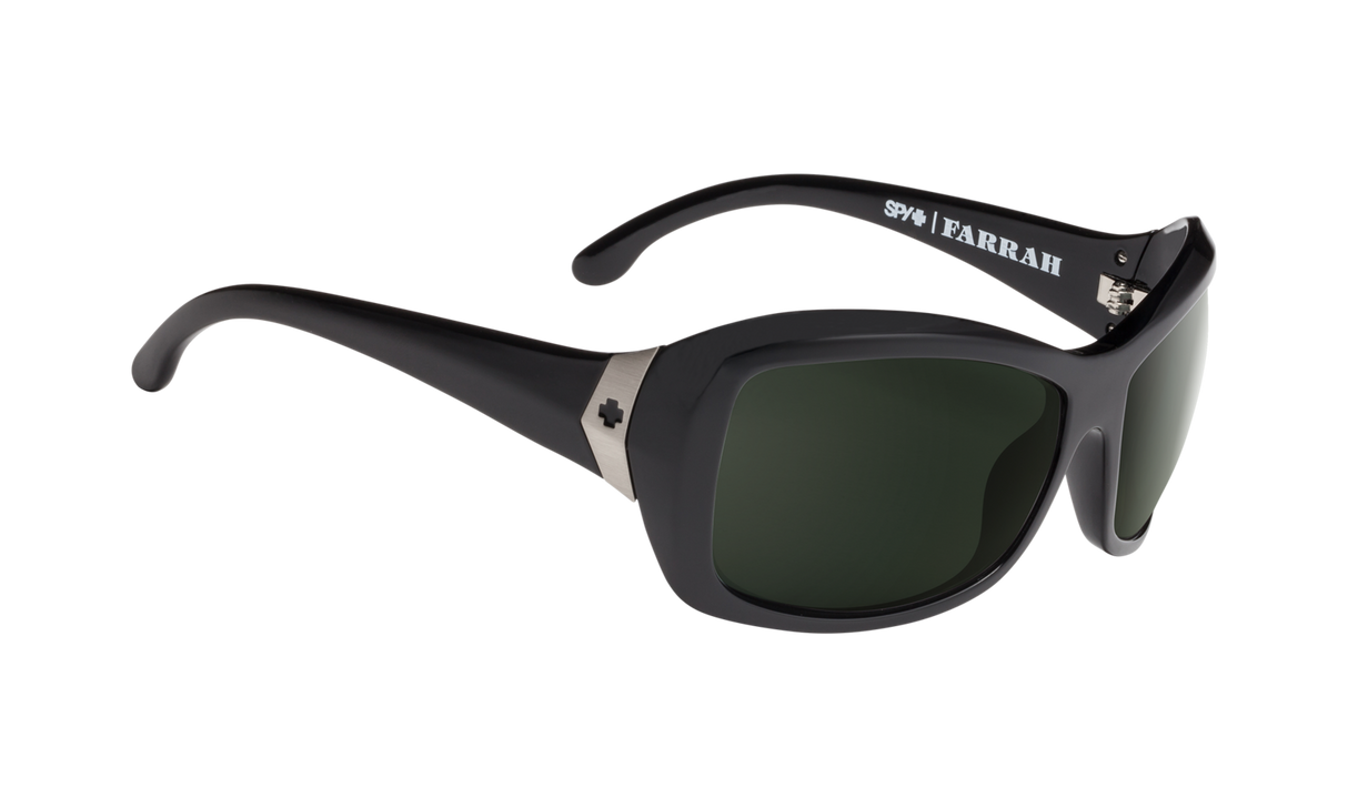 Spy Optic Farrah Sunglasses Black w/Happy Gray Green Polar Lens