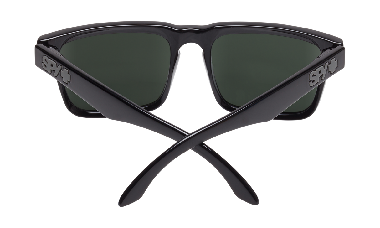 Spy Optic Helm Sunglasses Black w/Happy Gray Green Lens