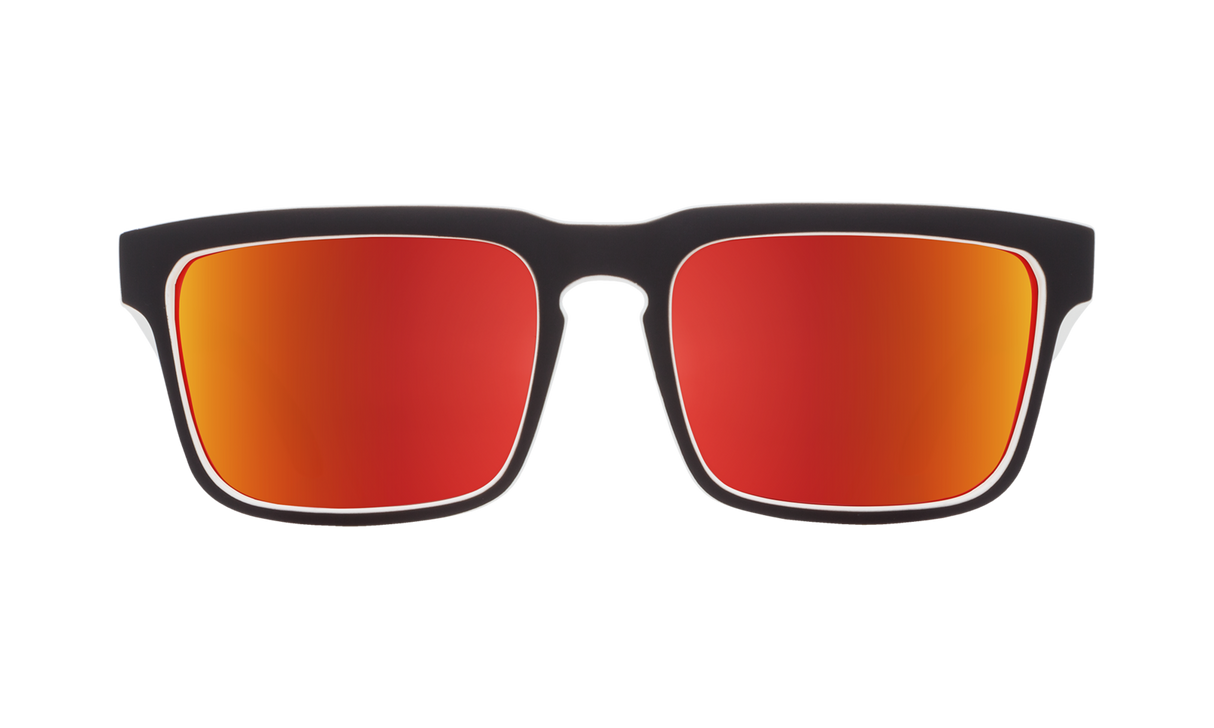 Spy Optic Helm Sunglasses Whitewall w/Happy Gray Green/Red Spectra Lens