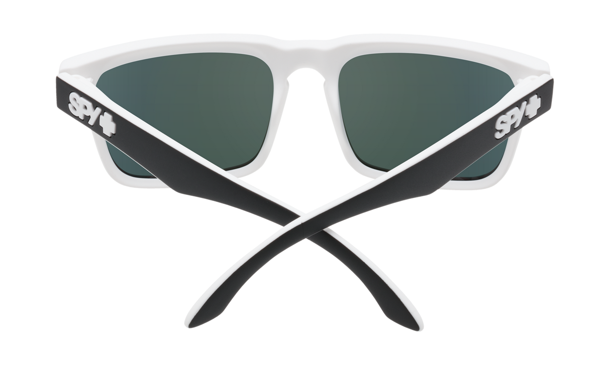 Spy Optic Helm Sunglasses Whitewall w/Happy Gray Green/Red Spectra Lens