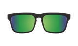 Spy Optic Helm Sunglasses Matte Black w/Happy Bronze Polar/Green Spectra Lens