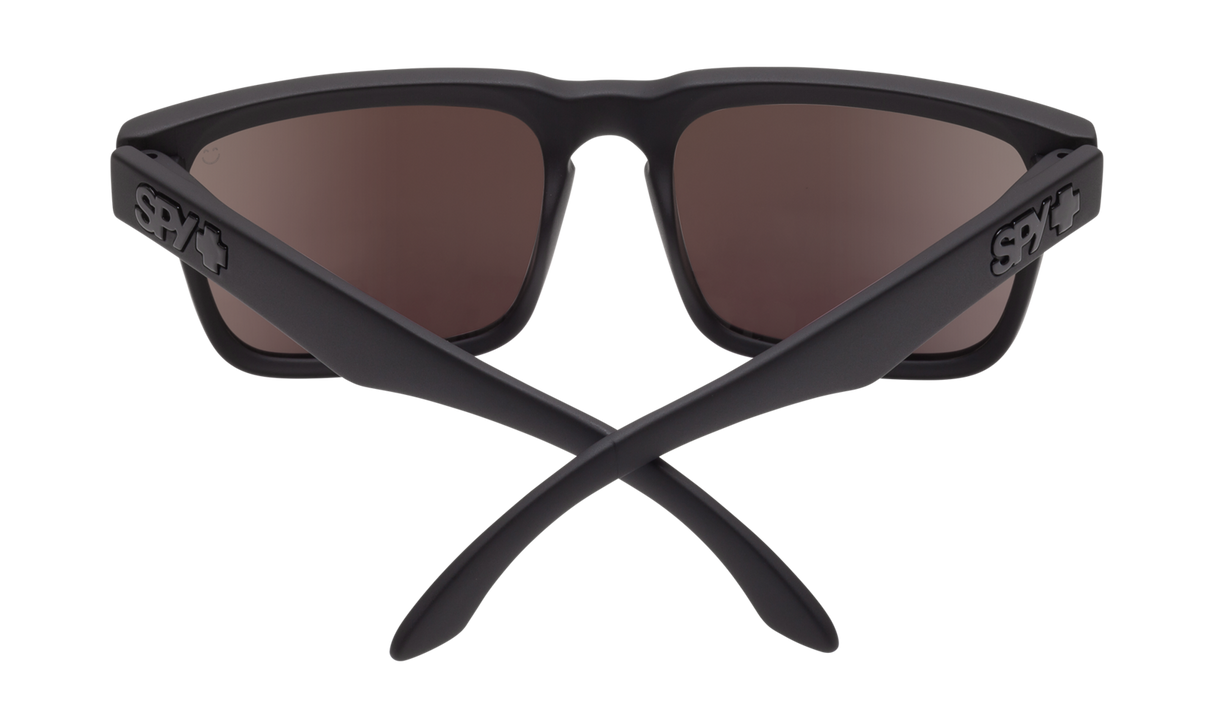 Spy Optic Helm Sunglasses Matte Black w/Happy Bronze Polar/Green Spectra Lens