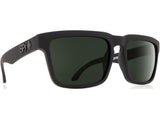 Spy Optic Helm Sunglasses Soft Matte Black w/Happy Gray Green Lens