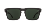 Spy Optic Helm Sunglasses Soft Matte Black w/Happy Gray Green Lens