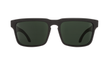 Spy Optic Helm Sunglasses Soft Matte Black w/Happy Gray Green Polar Lens