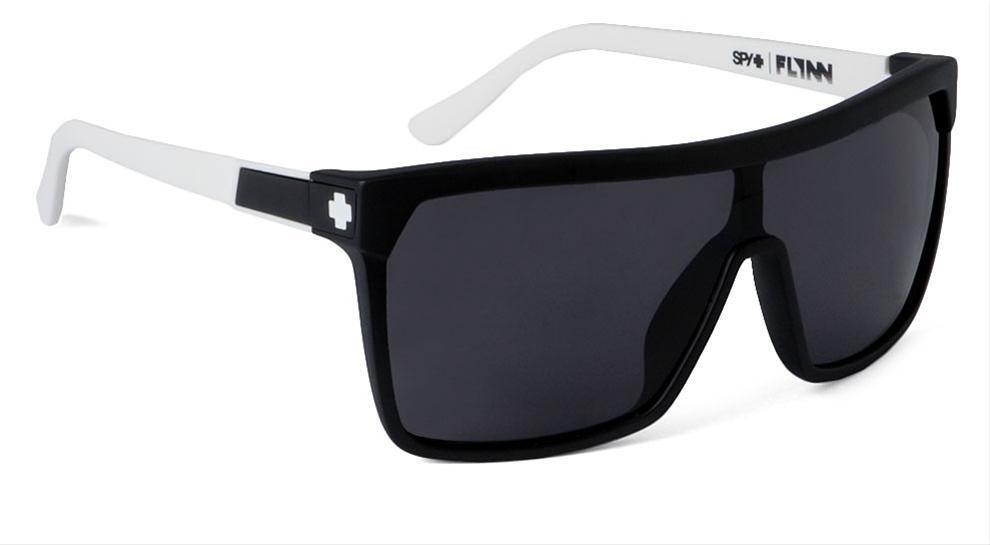 Spy Optic Flynn Sunglasses Matte Ebony/Ivory w/Grey Lens