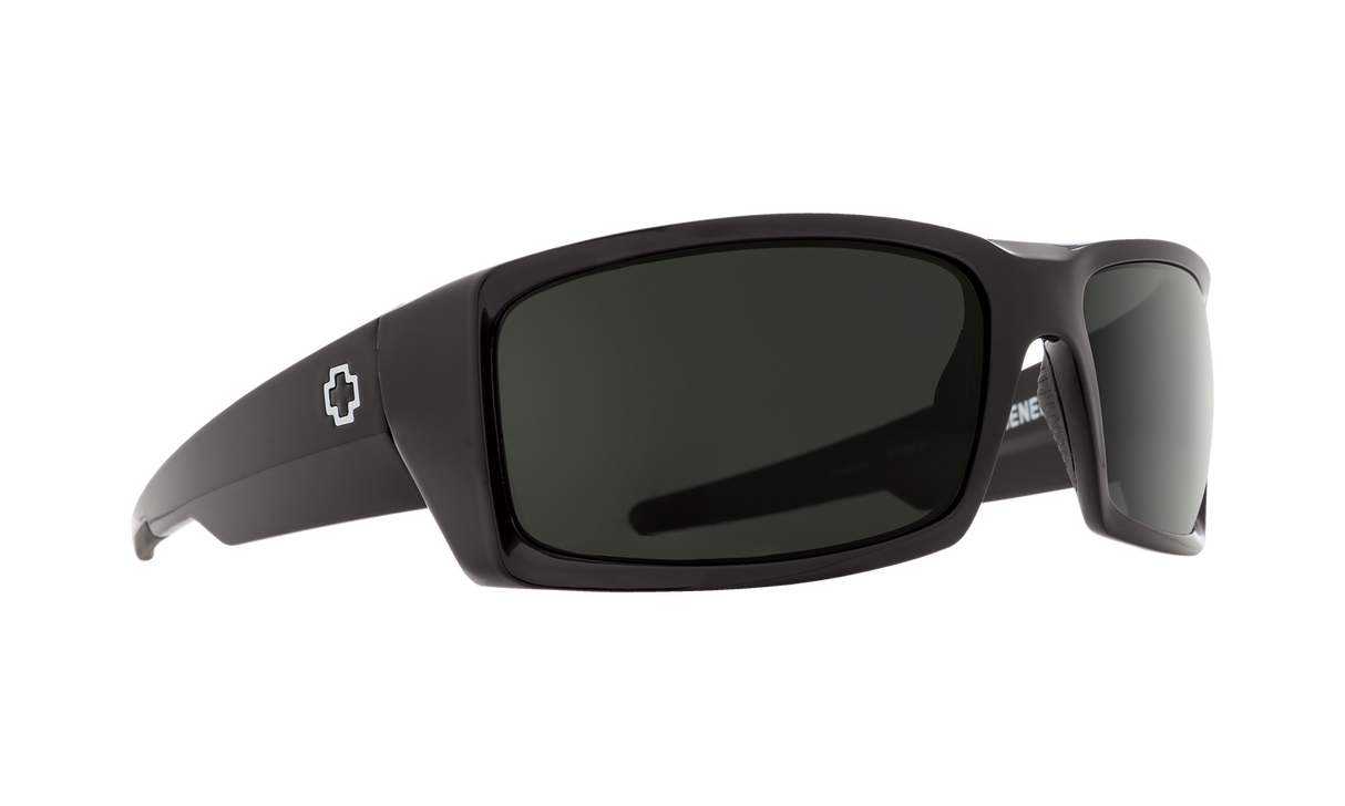 Spy Optic General Sunglasses Black w/Happy Gray Green Lens