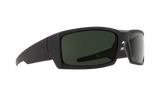 Spy Optic General Sunglasses Soft Matte Black w/Happy Gray Polar Lens