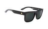 Spy Optic Discord Sunglasses Slayco Matte Black Leopard Fade w/Happy Green/Silver Flash Lens