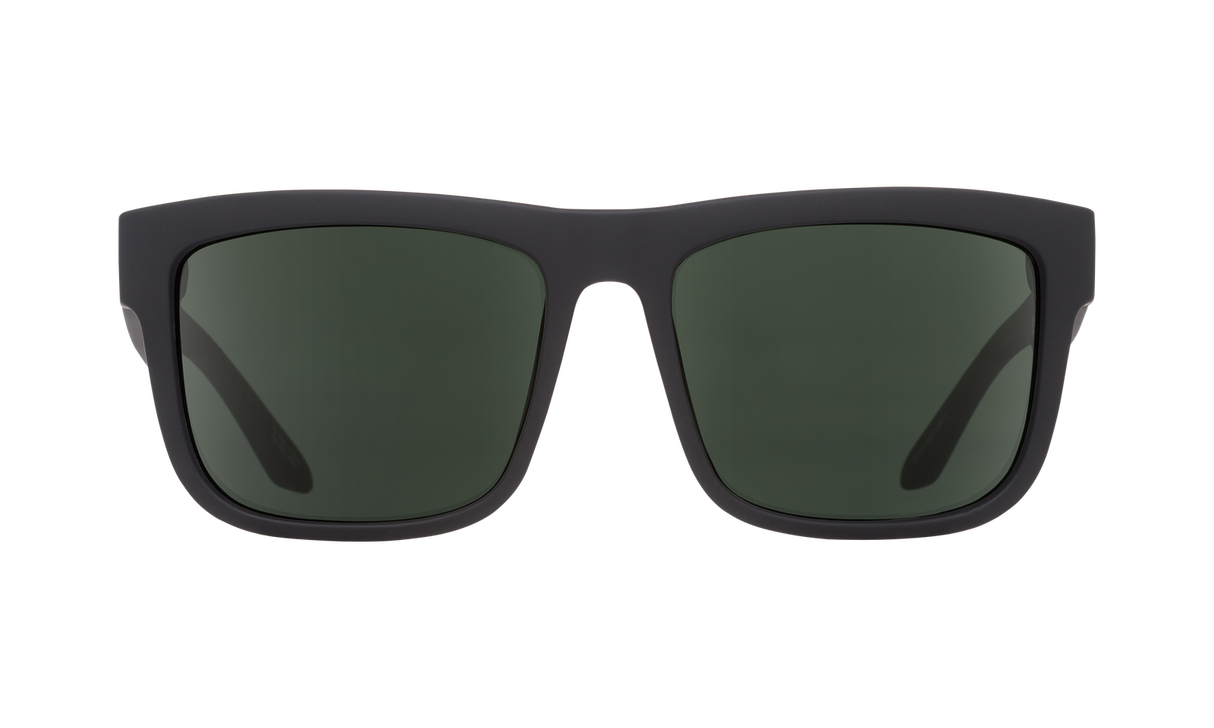 Spy Optic Discord Sunglasses Soft Matte Black w/Happy Grey Green Lens