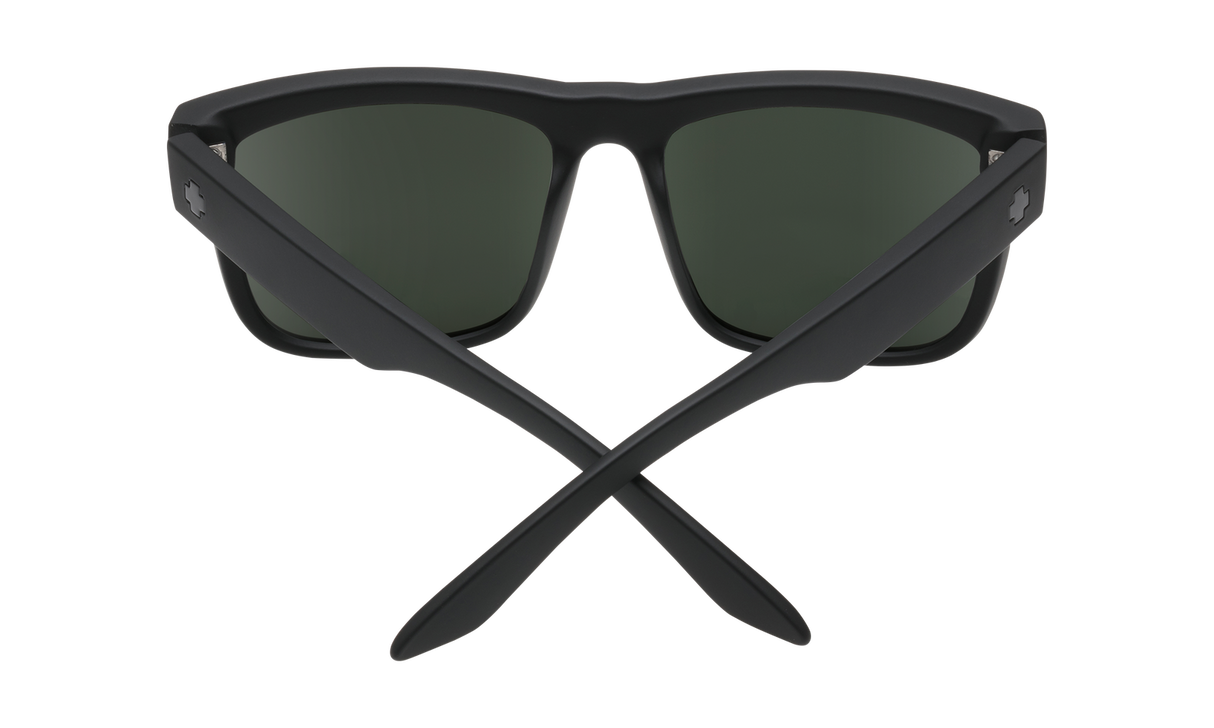 Spy Optic Discord Sunglasses Soft Matte Black w/Happy Grey Green Lens