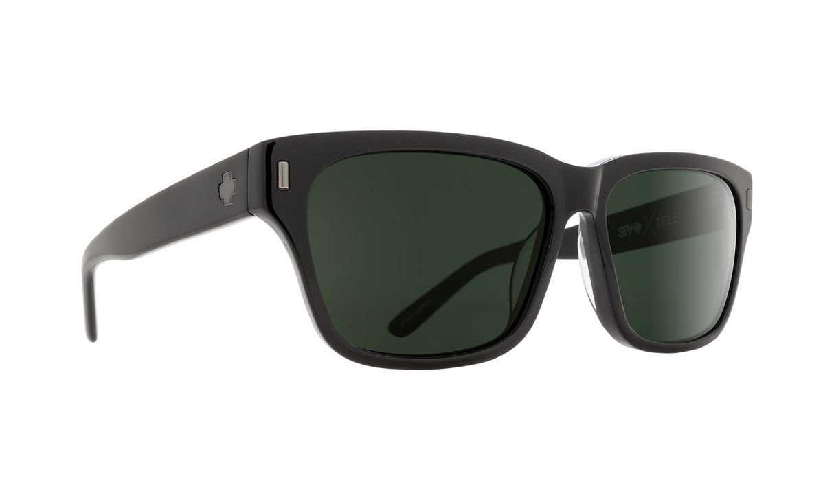 Spy Optic Tele Sunglasses Black w/Happy Gray Green Polar Lens