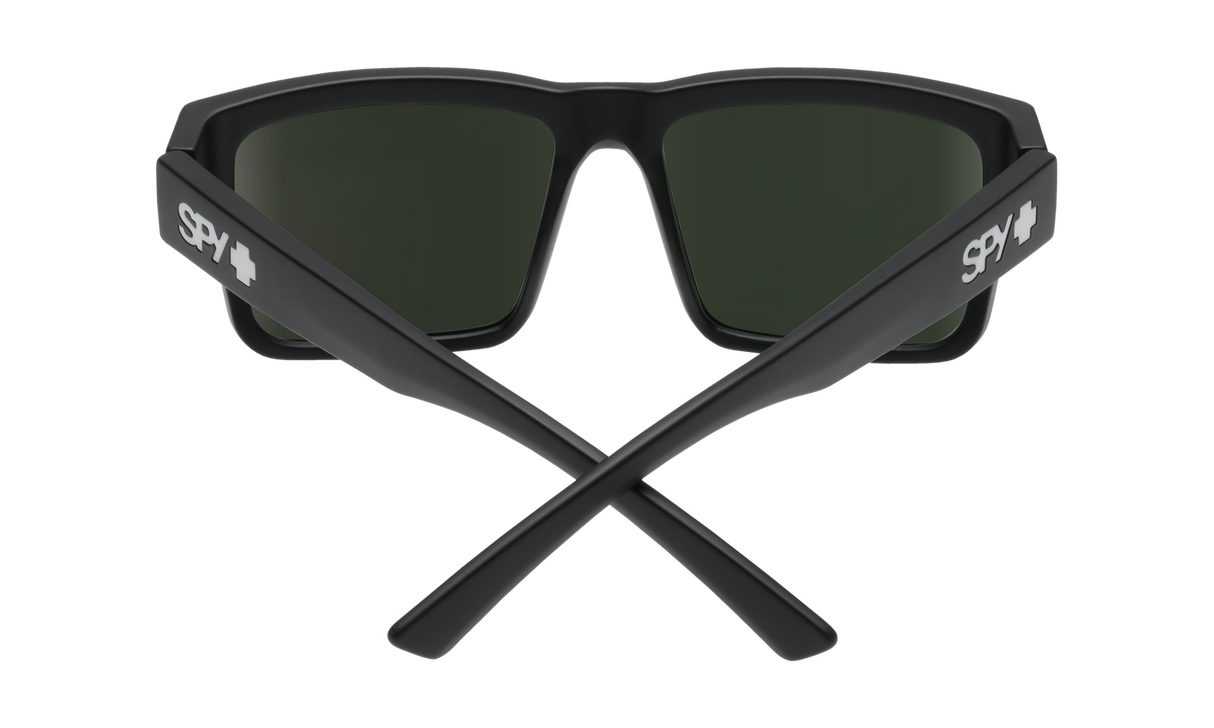 Spy Optic Montana Sunglasses Soft Matte Black w/Happy Gray Green Lens