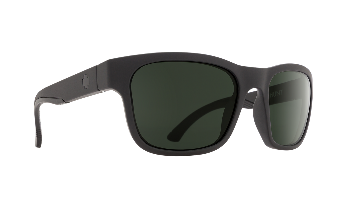 Spy Optic Hunt Sunglasses Matte Black w/Happy Gray Green Lens