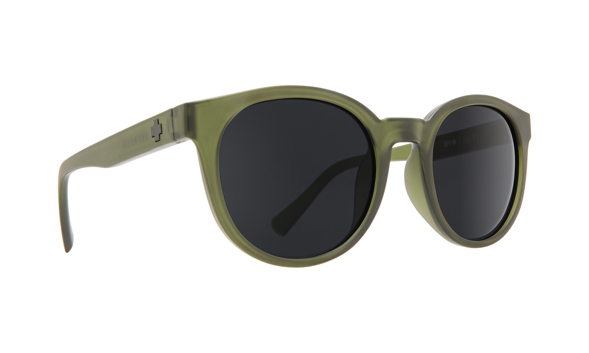 Spy Optic Hi-Fi Sunglasses Matte Translucent Olive w/Grey Lens